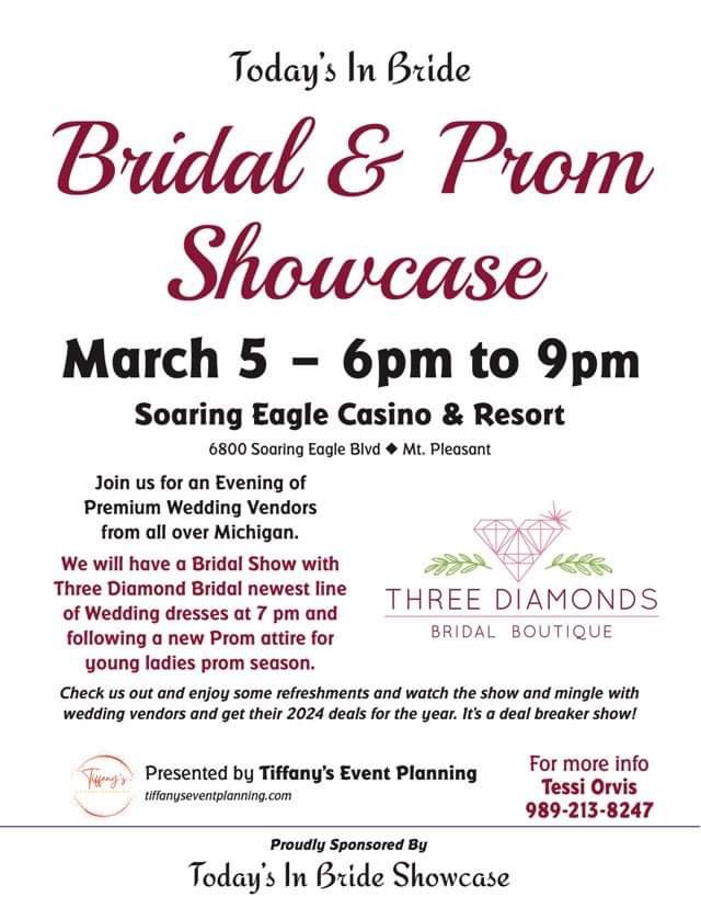 Bridal and Prom Showcase March 5, 2024